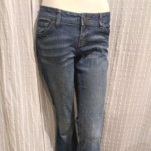 SO Medium Wash Low Rise Boot Cut Denim Jeans Pants